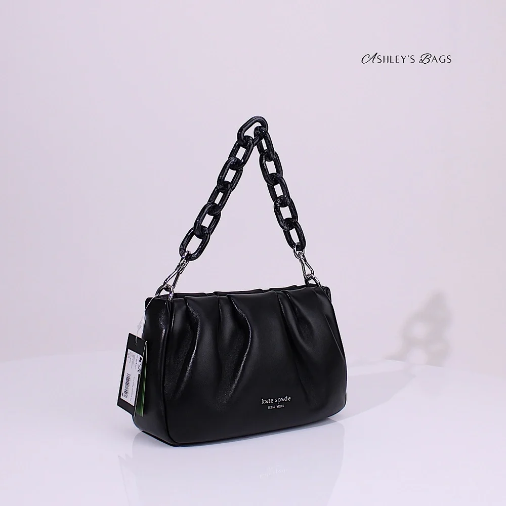 Kate Spade Souffle Crossbody In Black